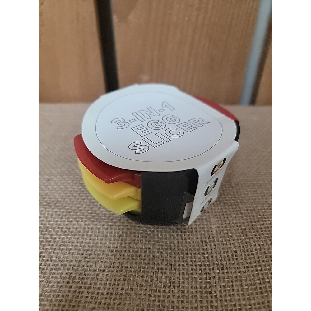 Vivitar Target Bullseye 3-In-1 Egg Slicer Multicolor Kitchen Tool New